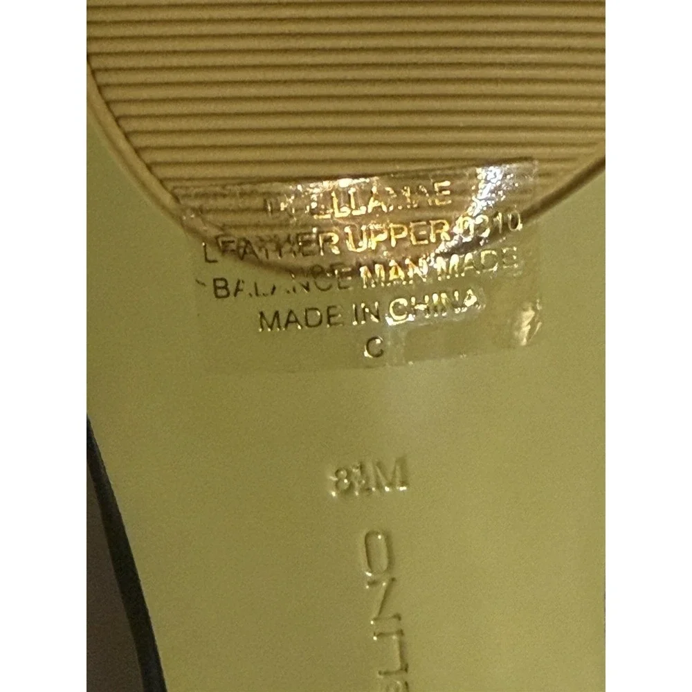 Bandolino Womens Bronze Beaded Slip‎ On Heels Open Toe & Back Size 8.5M